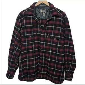 Vintage Eddie Bauer Wool Plaid Shacket size large